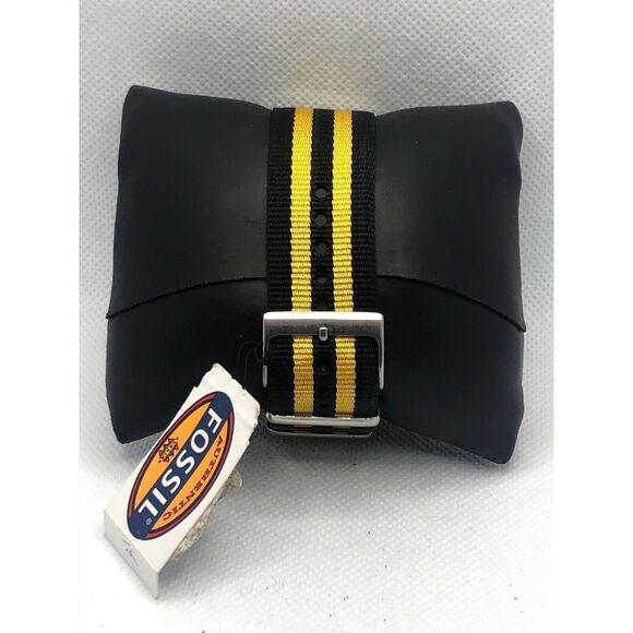 Fossil AM4592 Women's Multicolor Stap Analog Gold Dial Quartz Genuine Watch CM15 - Picture 4 of 9